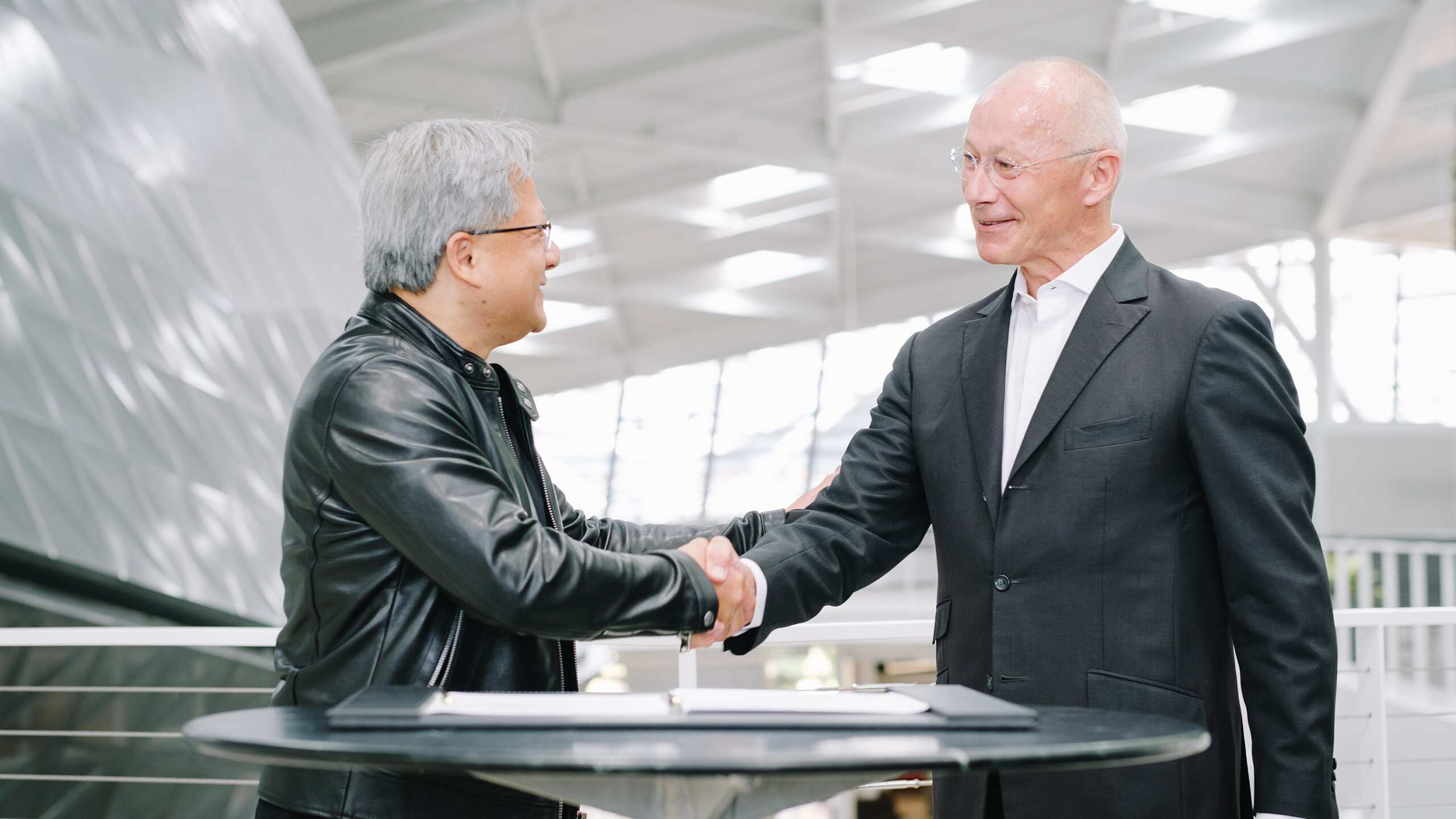 A handshaking between gentlemen